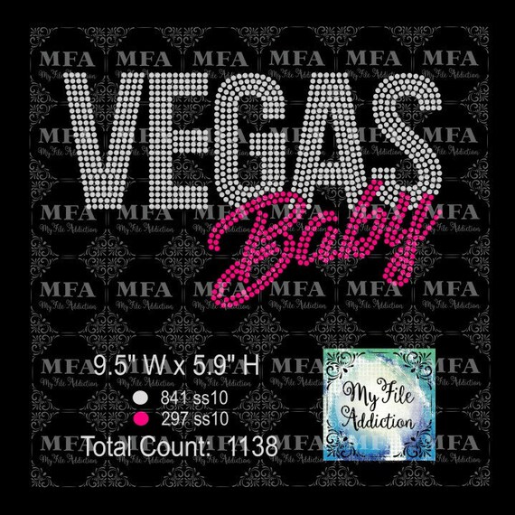 Download Instant Download Svg Eps Rhinestone Design File Vegas Baby Etsy PSD Mockup Templates