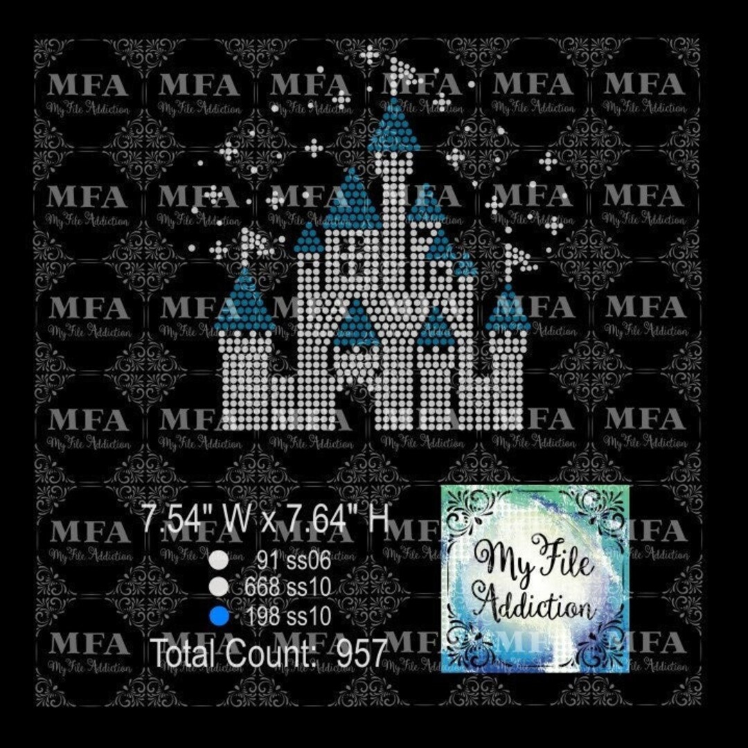 Princess Rhinestone Svg Instant Download Rhinestone Princess Castle Svg Dxf Eps Plt - Etsy