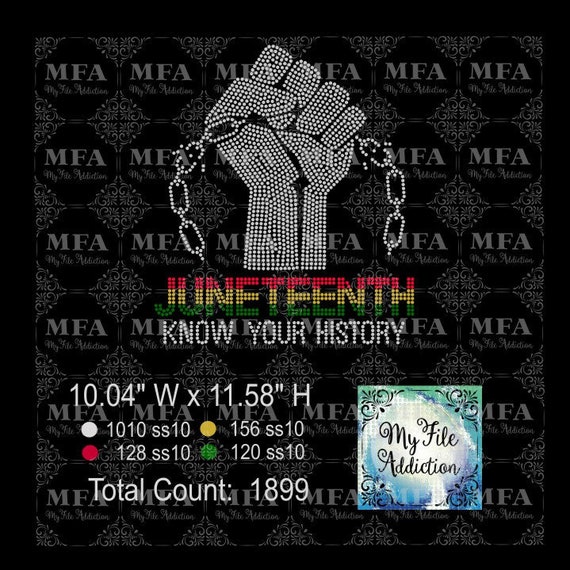 Download Instant Download Rhinestone Svg Eps Design File Juneteenth Etsy