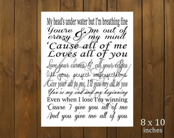 Printable Decor - All of Me
