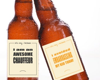 Printable Beer Labels - Fathers' Day 6-pack