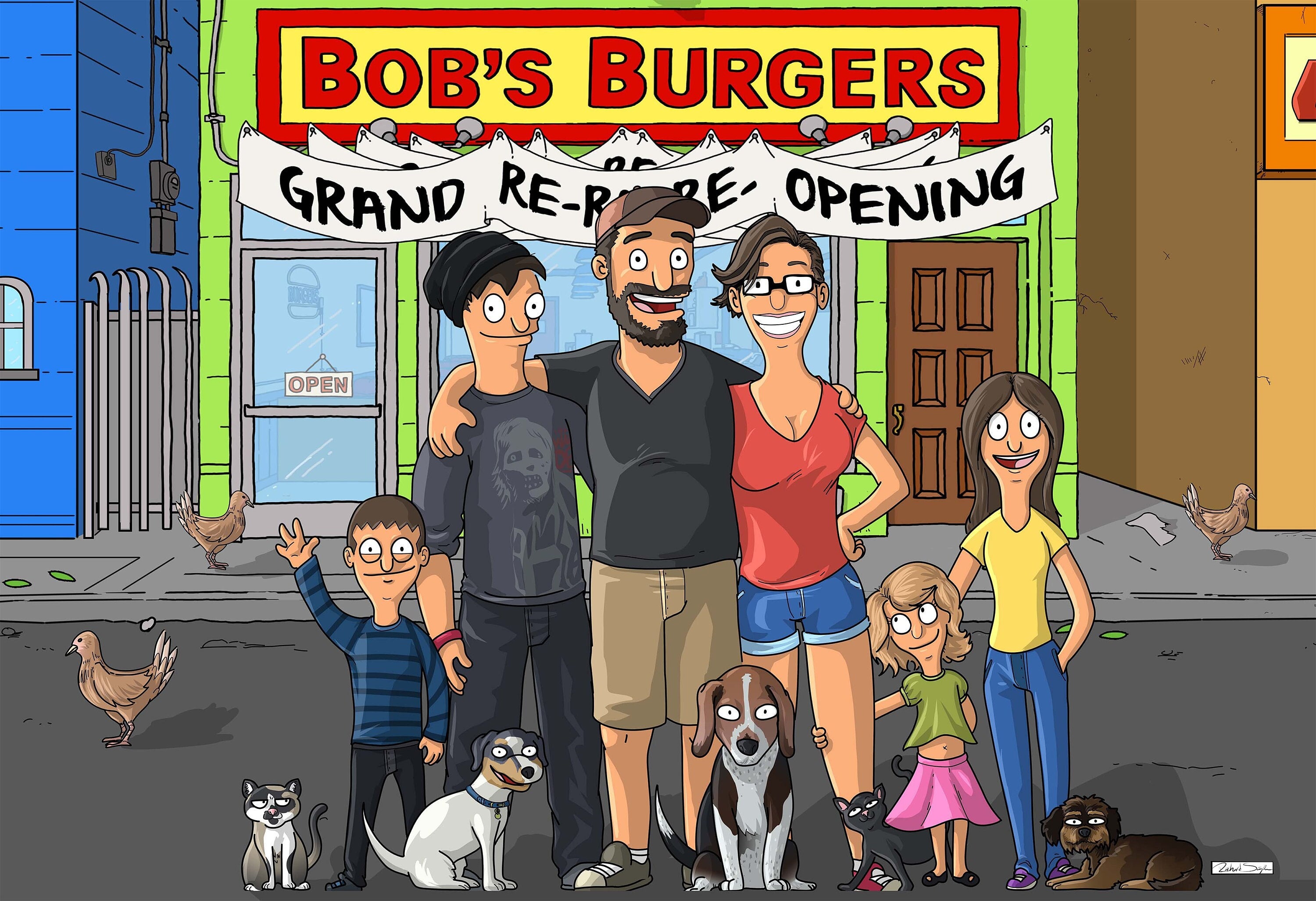 bobs burgers draw characters