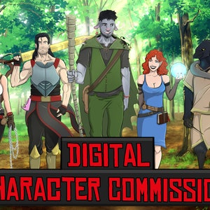 DnD Commission, DnD art, Custom Character Portrait, character commission, character design