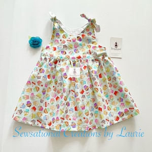 Cupcake dress, cupcake, first birthday, 12-18 month, baby girl dress, cake smash, mint green