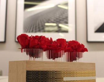 Presente, Presente artesanal, Presente para o Dia dos Namorados, Caixa para velas ou vaso de flores, cuidadosamente feita à mão em Nova York