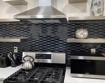 Laminated Wood Floating Shelf: Modern Kitchen Shelving with Bracket