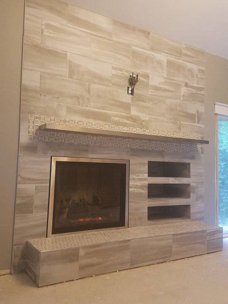 Solid hairline stainless 08 mmlaminated floating shelves image 1