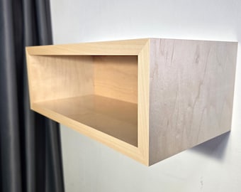 Prateleira de cabeceira de bordo: estante de madeira com suporte