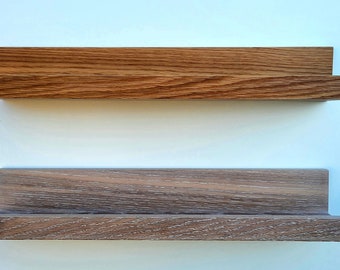 Rustic Wooden Picture Ledge Shelf: Floating Home Decor