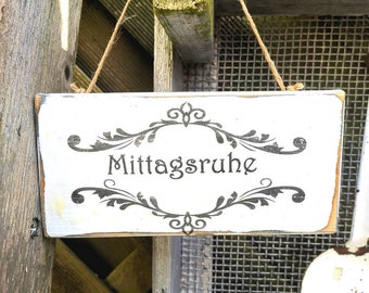 Small wooden sign, door sign, gift, mother's day, office, garden sign, girlfriend, door decoration, neighbor, shabby, country house, shabby, fence sign
