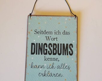 Tin sign funny saying gift office wall decoration shabby chic