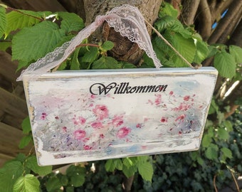 Targa MDF Personalizzata In Legno Stile Shabby Chic - Decorazione - Foto 6