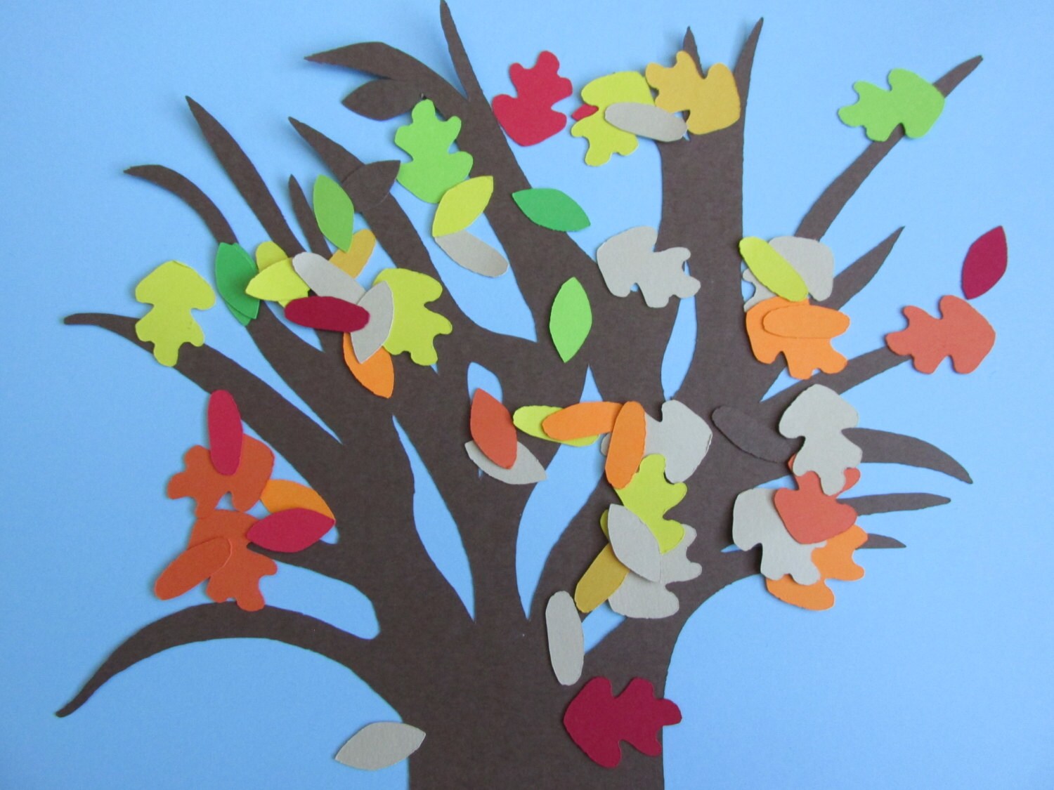 Fall Tree - Papercraft - Etsy