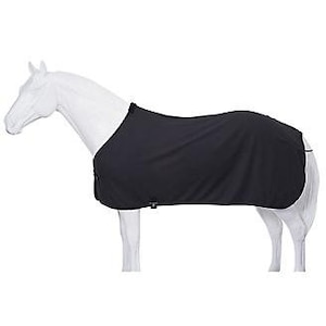 Black Softfleece Horse Cooler/Blanket Liner - Tough 1 - Personalized/Monogrammed