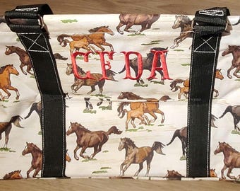 Wild Horse Large Utility Tote/Tote Bag - Personalized/Monogrammed