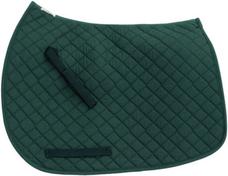 Dressage Saddle Pad Green Tuffrider Etsy