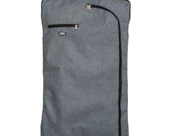 Bolsa para ropa gris - Personalizada/con monograma - Espectáculo ecuestre