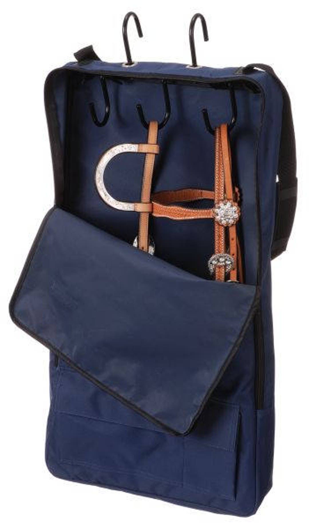 Bridle/show Halter Bag/case Navy 3 Hook Tough 1 Personalized