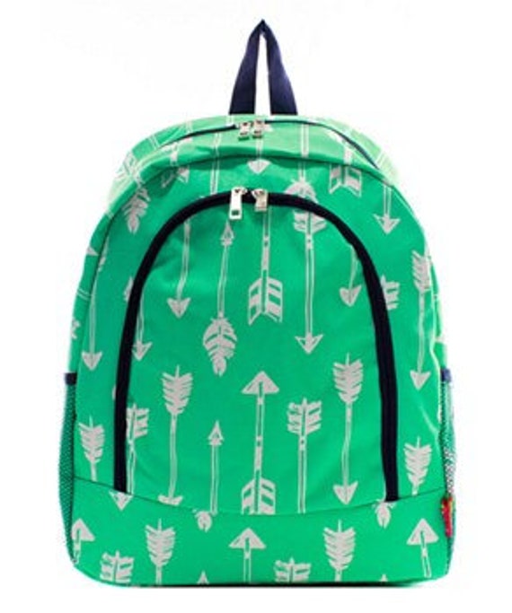 green arrow backpack