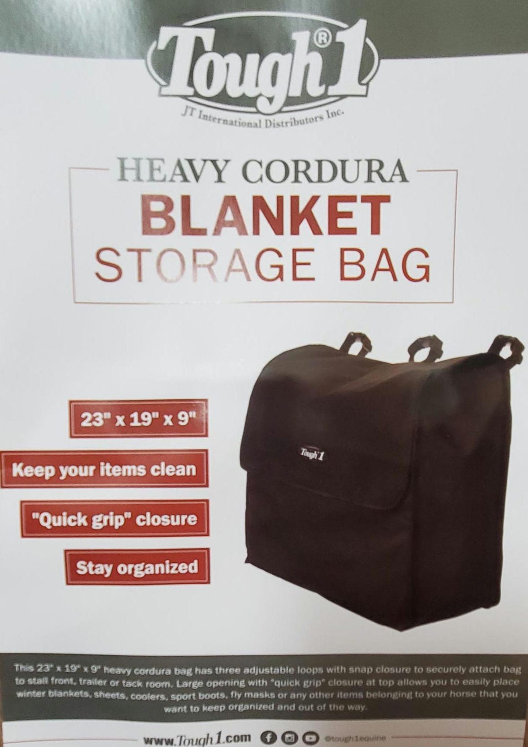 Horse Blanket/turnout Storage Bag Black Tough Personalized