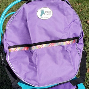 EN VENTE - sac de corde violet détaillé - cordage d&#39;équipe - personnalisé/monogrammé avec nom/initiales