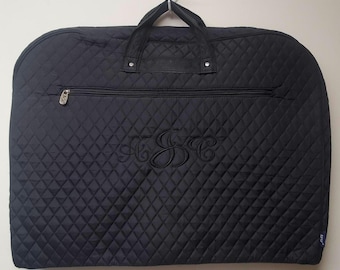 Black Garment Bag - Quilted - Personalized/Monogrammed - Horse Show