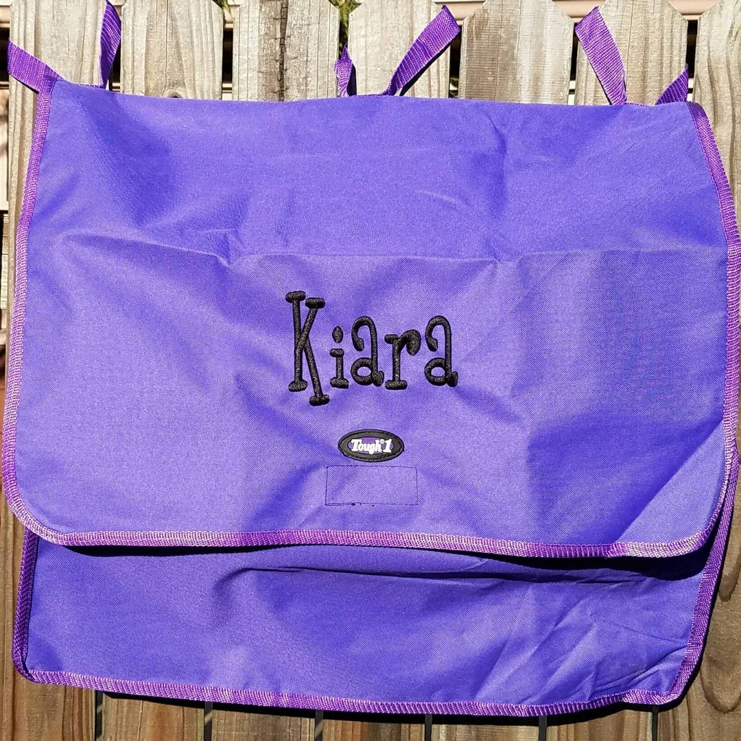 Horse Blanket/turnout Storage Bag - Purple - Tough 1 - Personalized ...