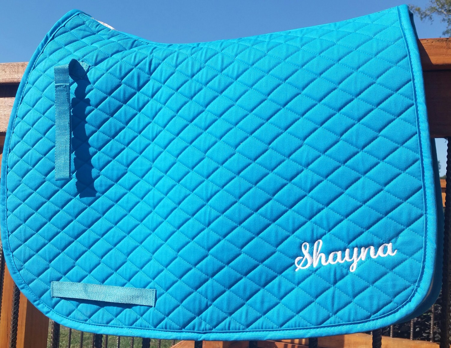 All Purpose/Dressage/English Saddle Pad Ocean Blue Etsy