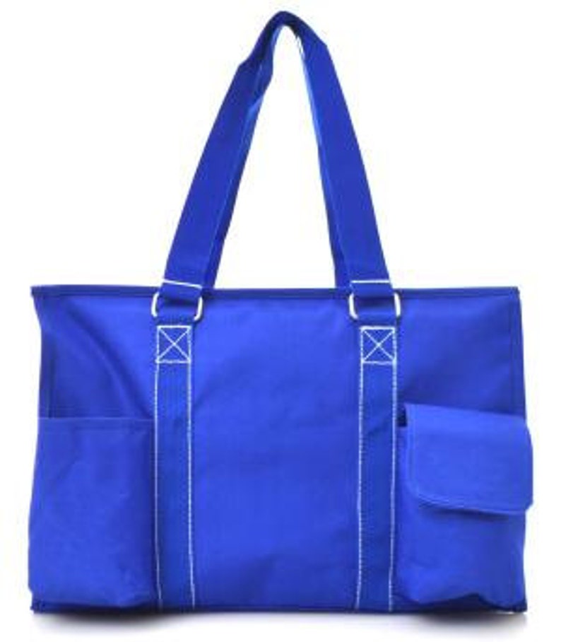 Royal Blue PersonalizedMonogrammed Small Utility ToteTote Bag