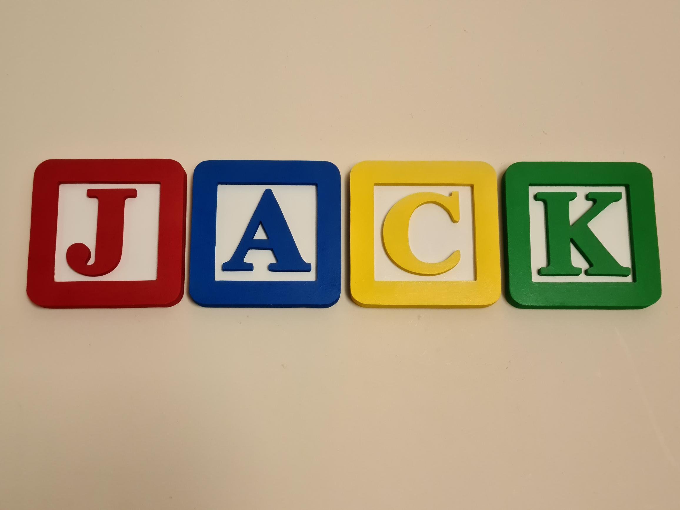 Toy Story Style Wooden Alphabet Blocks. Name Blocks. Etsy UK