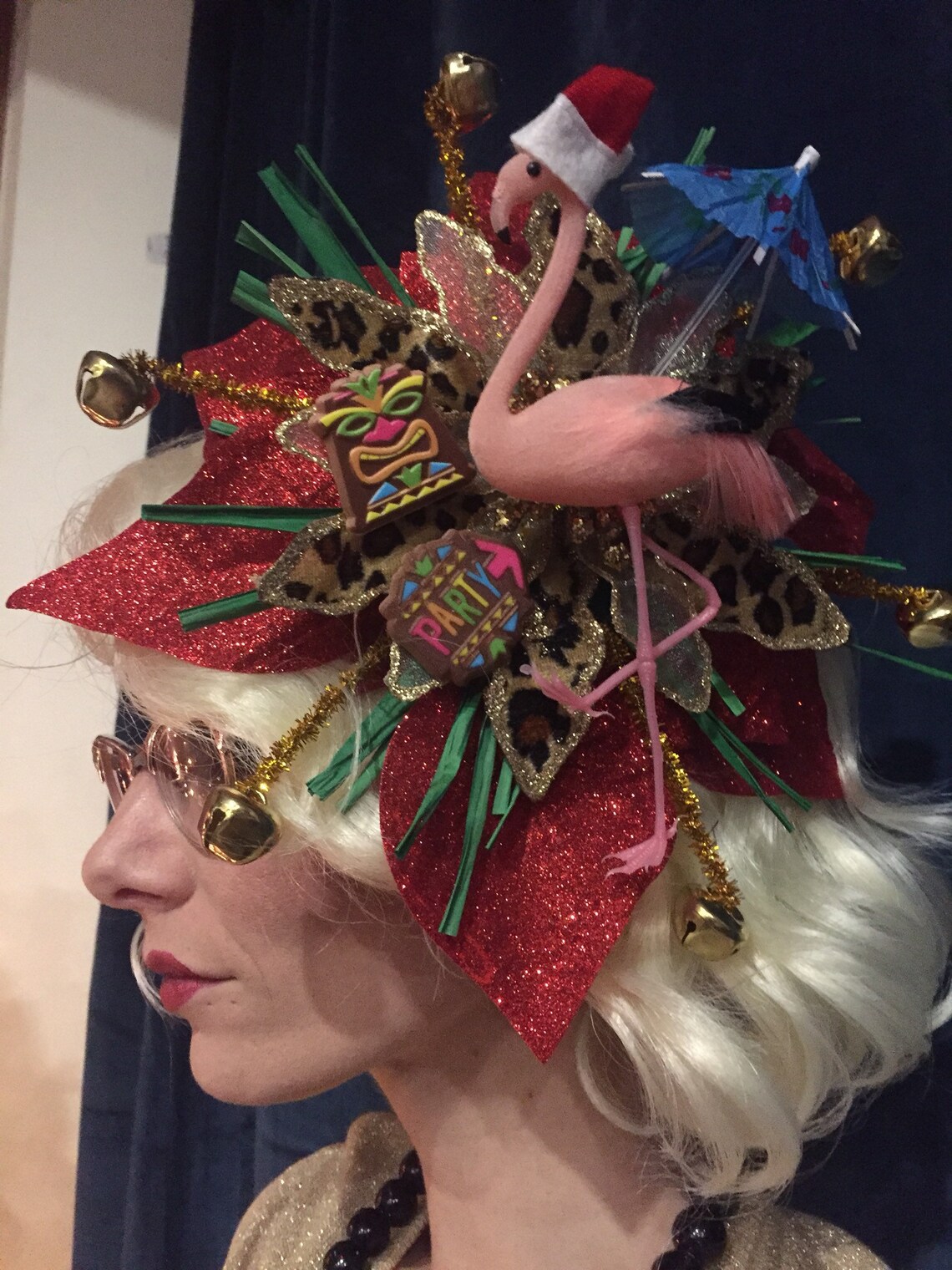 Santa Baby Ugly Christmas Sweater Fascinator Tacky Hat Hand Etsy