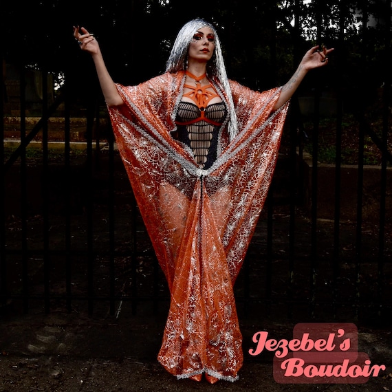 Guanti In Pizzo Gotico Da Donna Con Ragnatela - Gothic Shop - Foto 9