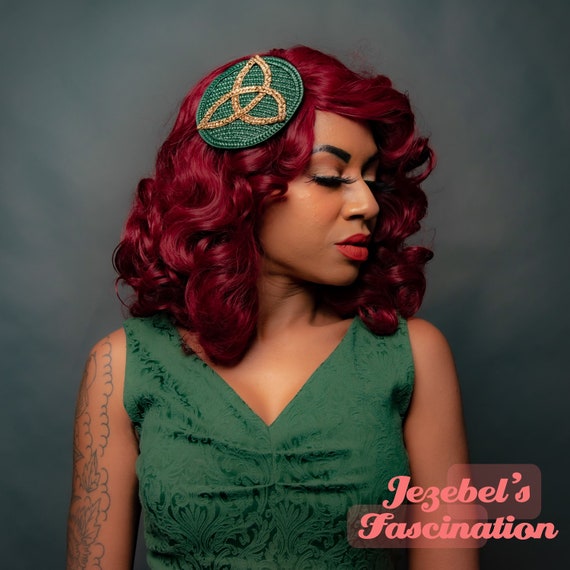 Irish Celtic Knot Patrick's Day Fascinator Classy Golden