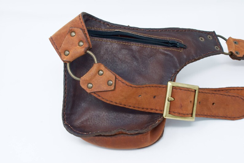 Leather Utility Belt Leather Belt Bag comandante Pocket Etsy