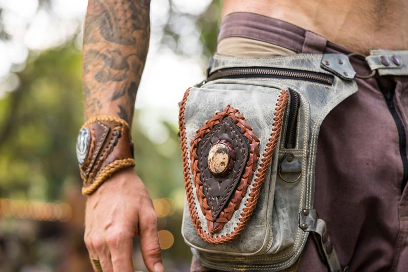 Leather Utility Belt Leather Belt Bag aventurera Pocket Etsy