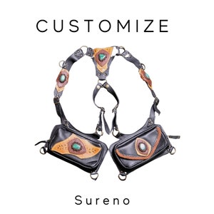 Customize Sureno Holster- Custom Holster - Utility Vest - Utility Holster- Unisex -Festival Holster -MADE TO ORDER