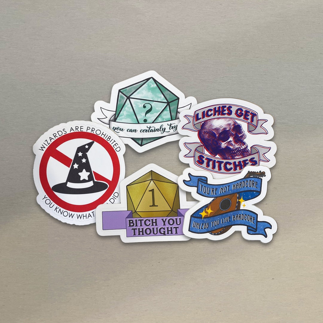 Dungeons &amp; Dragons Sticker Bundle - Etsy