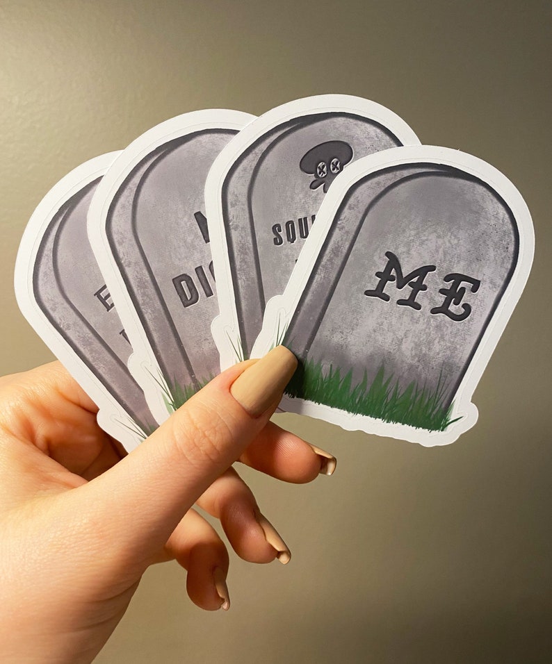 Custom Tombstone Sticker