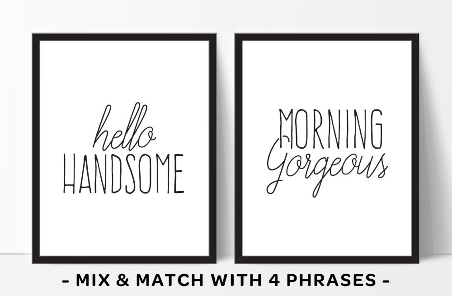 Hello Handsome Morning Master Bedroom Wall Art His Etsy