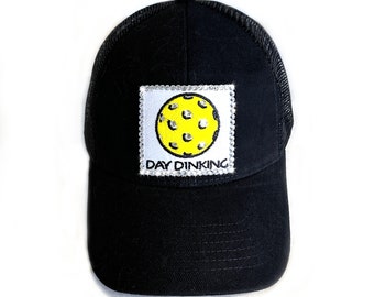 Pickleball Hat for Women - Pickleball Gifts - Day Dinking Pickleball Cap - High Ponytail Option