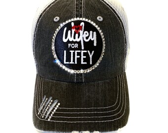 Bride Baseball Hat - Wifey Hat - Wifey for Life - Beach Honeymoon