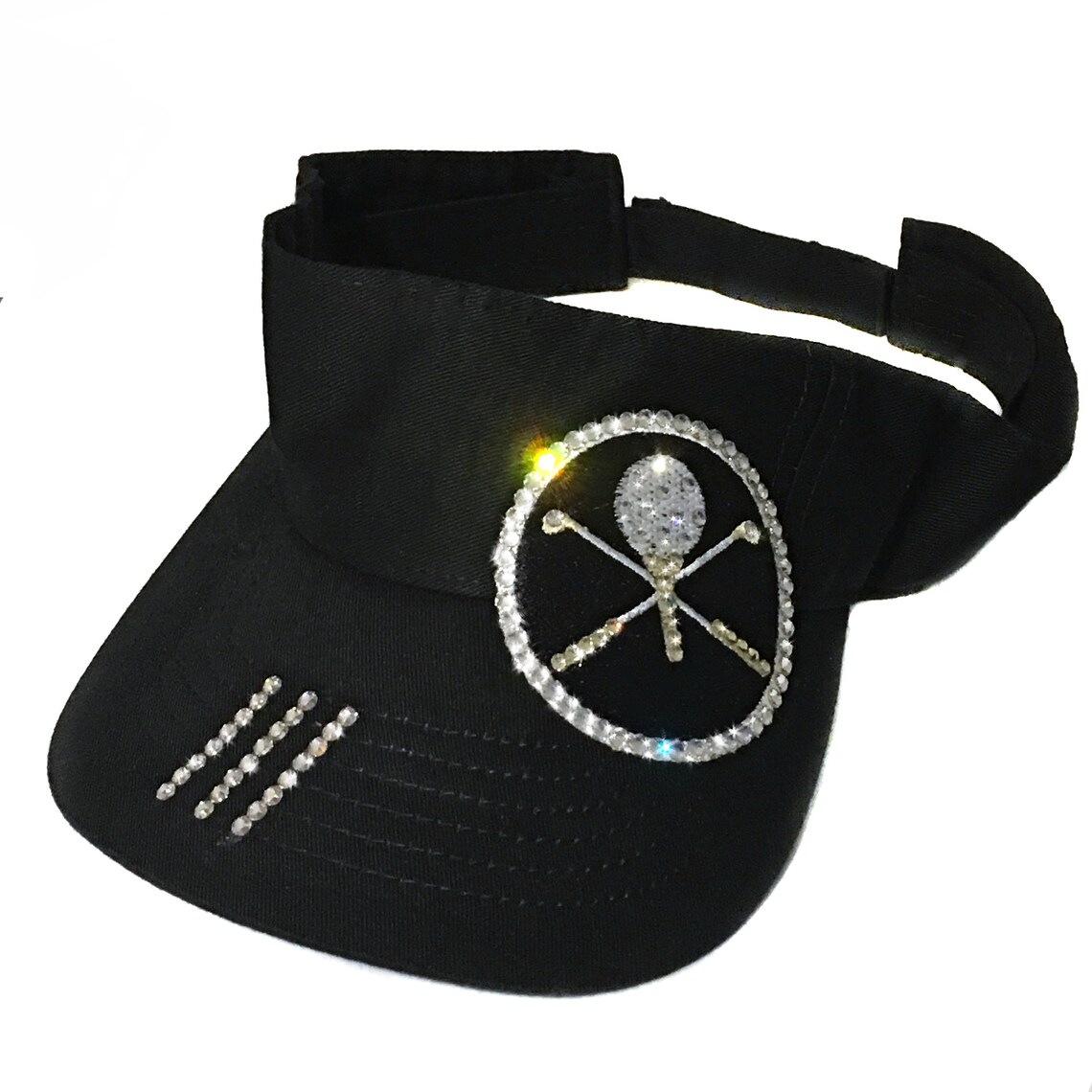 Ladies Golf Visor Black Sun Visor Hat Golf Gift for Women Etsy