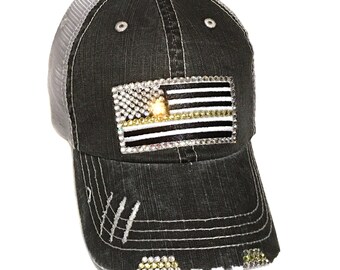 Womens Thin Gold Line Hat