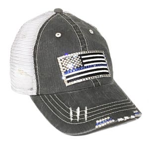 Rhinestone Police Hat - Etsy display picture 1