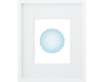 Impressão digital em espiral de Fermat 8x10 download instantâneo - Arte matemática - proporção áurea - decoração de arte em espiral - presente para professor de matemática