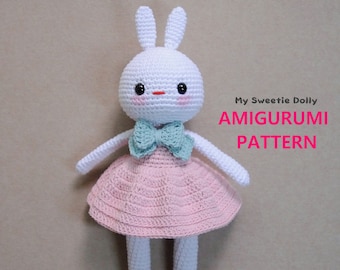 Cotton Candy Bunny // AMIGURUMI PDF PATTERN