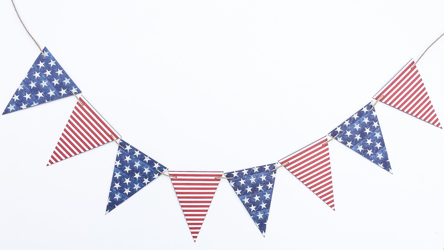 Modern American Flag Banner America Flag Garland American