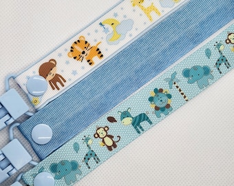 NEWBORN BOY 3 PACK - Dummy Clip/Pacifier Clip/Dummy Clip / Clip