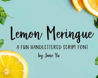 EXTENDED LICENSE - Lemon Meringue Script Font - Downloadable Font