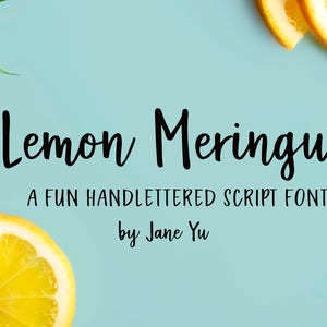 Lemon Meringue Script Font Downloadable Font image 1